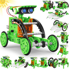 Bottleboom STEM 13-in-1 robot kit assembly with gears and plates for creative building.