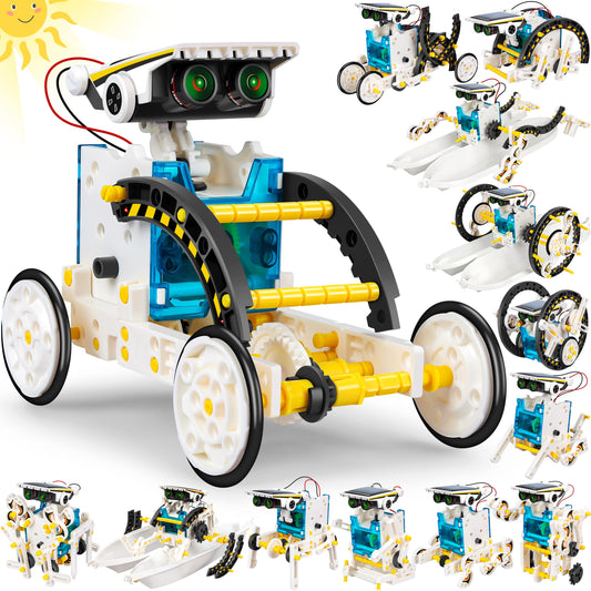 Bottleboom STEM 13-in-1 solar robot kit box showcasing educational packaging