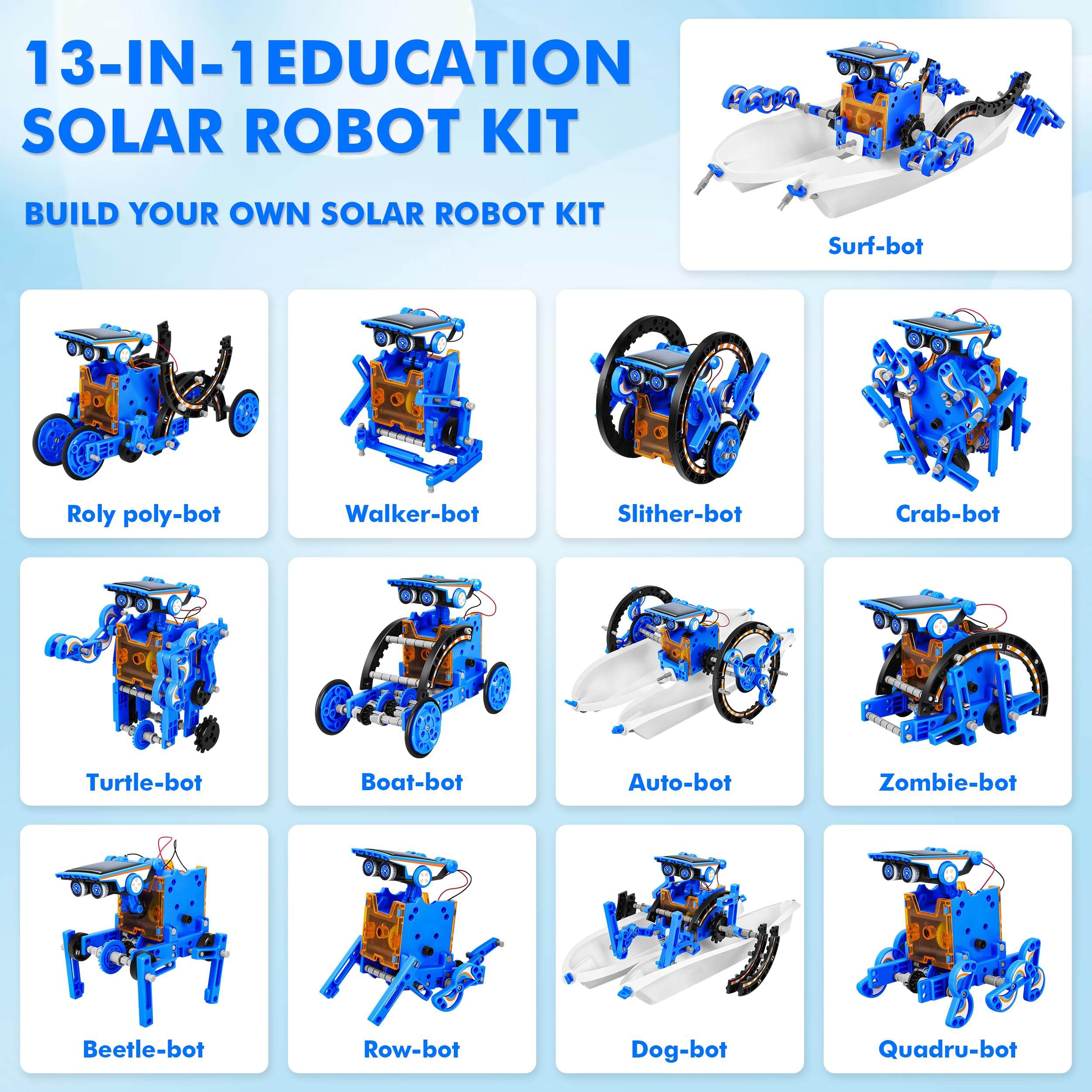 Bottleboom educational solar robot kit session builds under bright light.