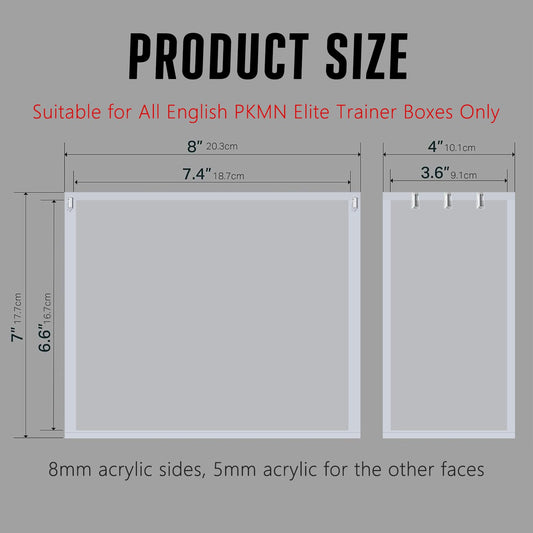Botyboty ultra-thick 8mm and 5mm acrylic provides robust protection for ETBs.