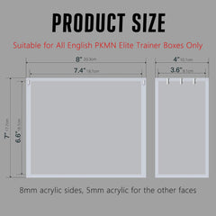 Botyboty ultra-thick 8mm and 5mm acrylic provides robust protection for ETBs.