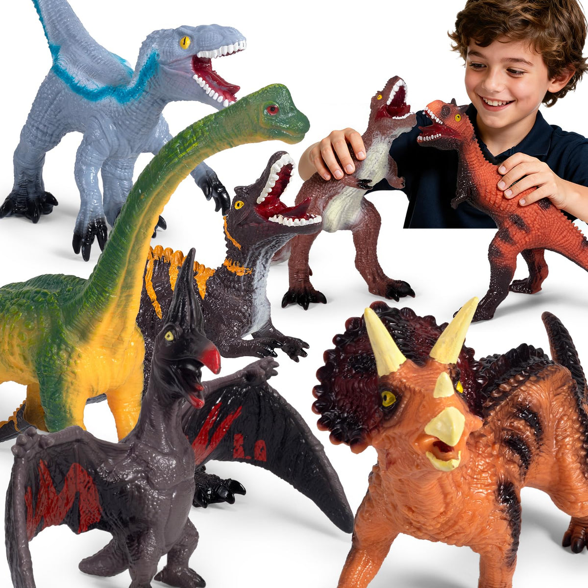 BotZilla Jumbo Spinosaurus figure for imaginative play and realistic dinosaur displays.