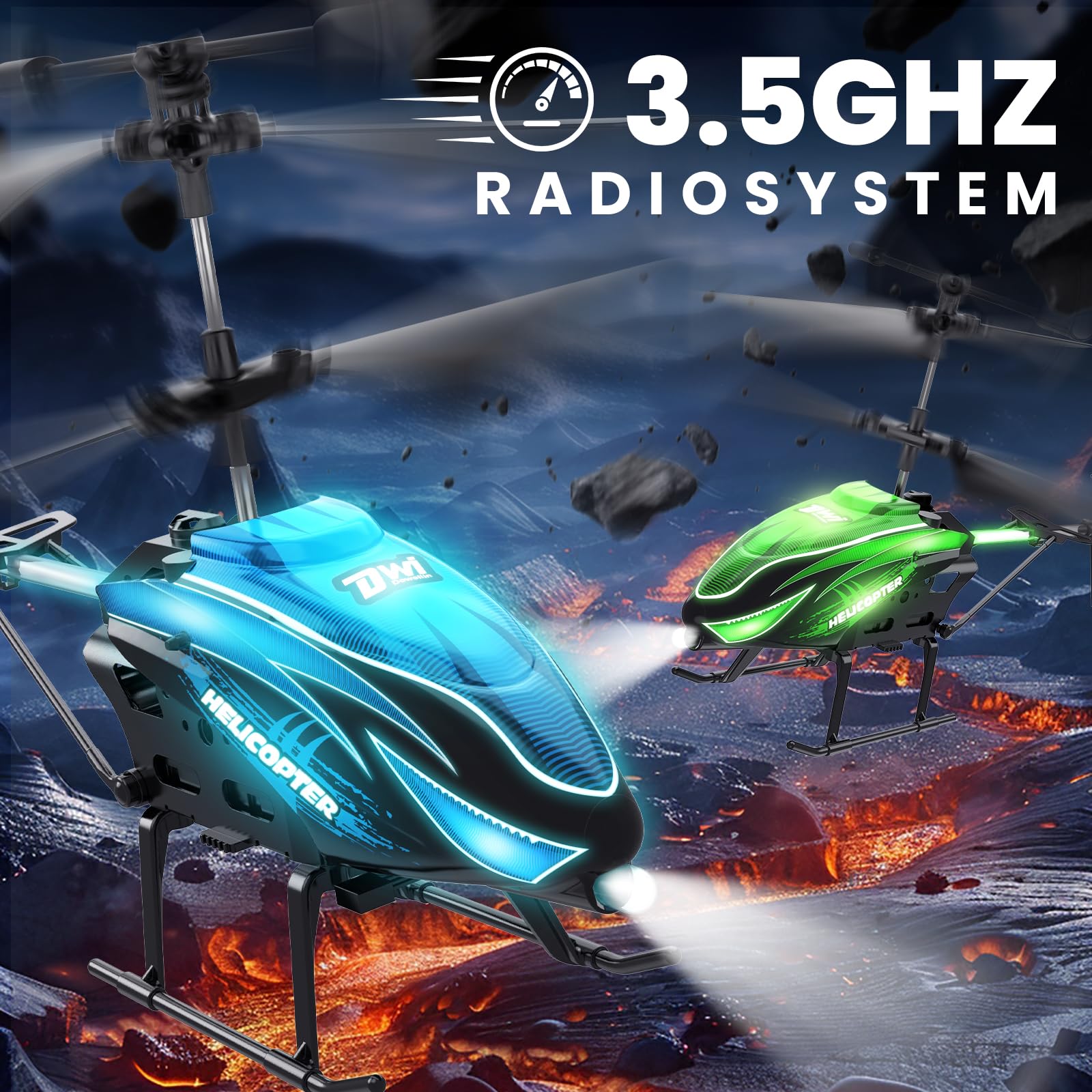 BotZilla RC Helicopter altitude hold keeps flights steady for precise practice