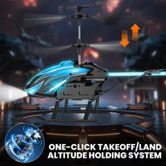 BotZilla RC Helicopter one-key start and land simplify entry for beginners