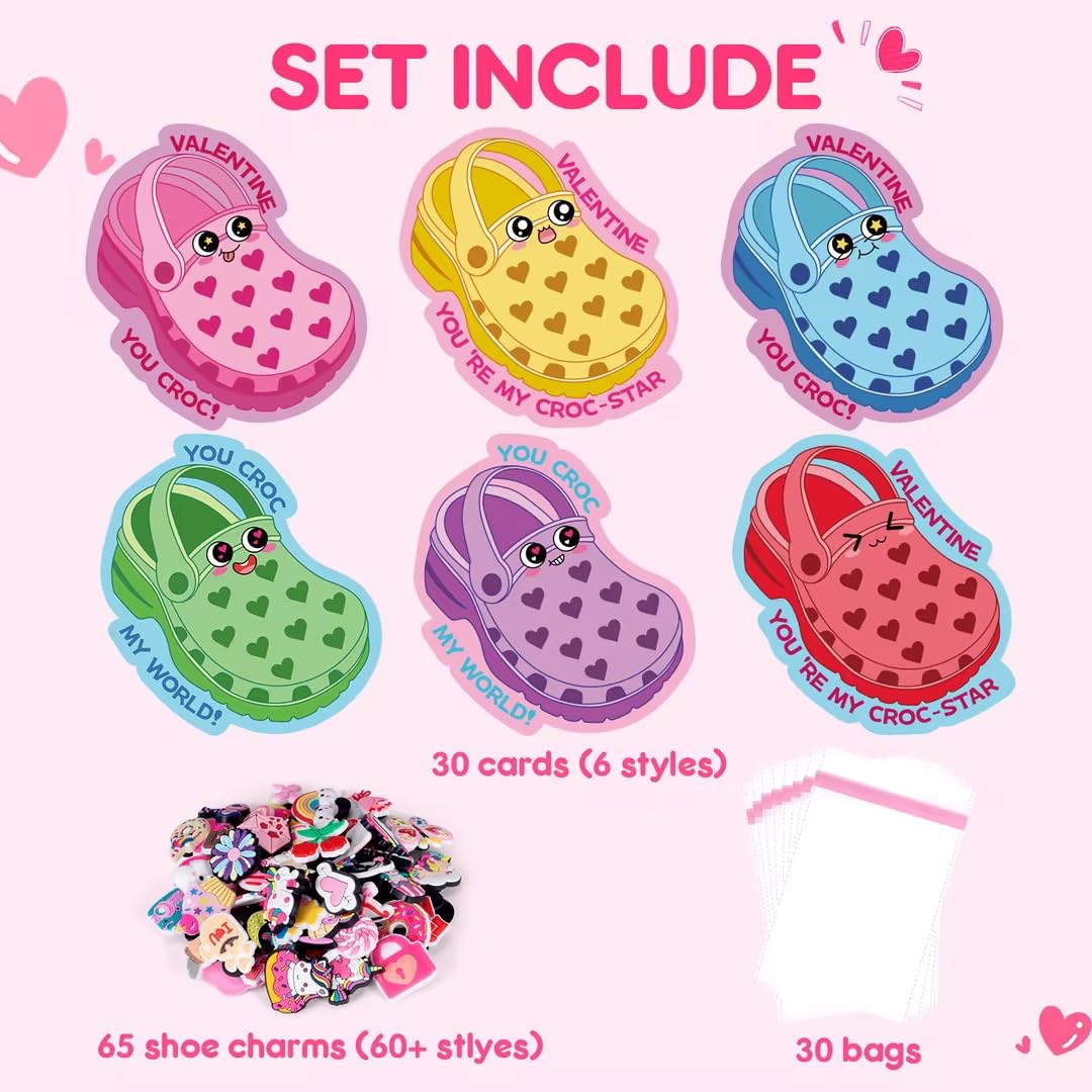 BotZilla shoe charms variety adds color for festive card gifts.