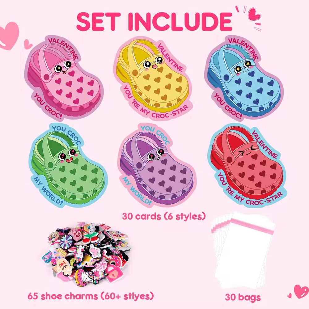 BotZilla shoe charms variety adds color for festive card gifts.