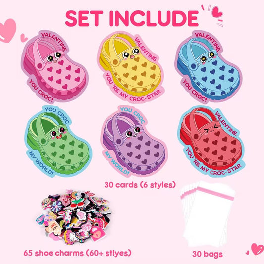 BotZilla shoe charms variety adds color for festive card gifts.