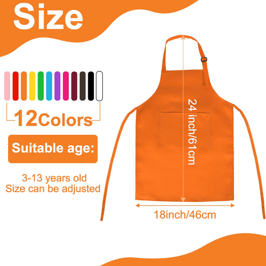 Adjustable shoulder straps on a BOUBONI kids apron for a comfy fit.