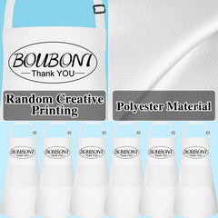 Bulk 12-pack of Bouboni aprons suits classrooms and parties.