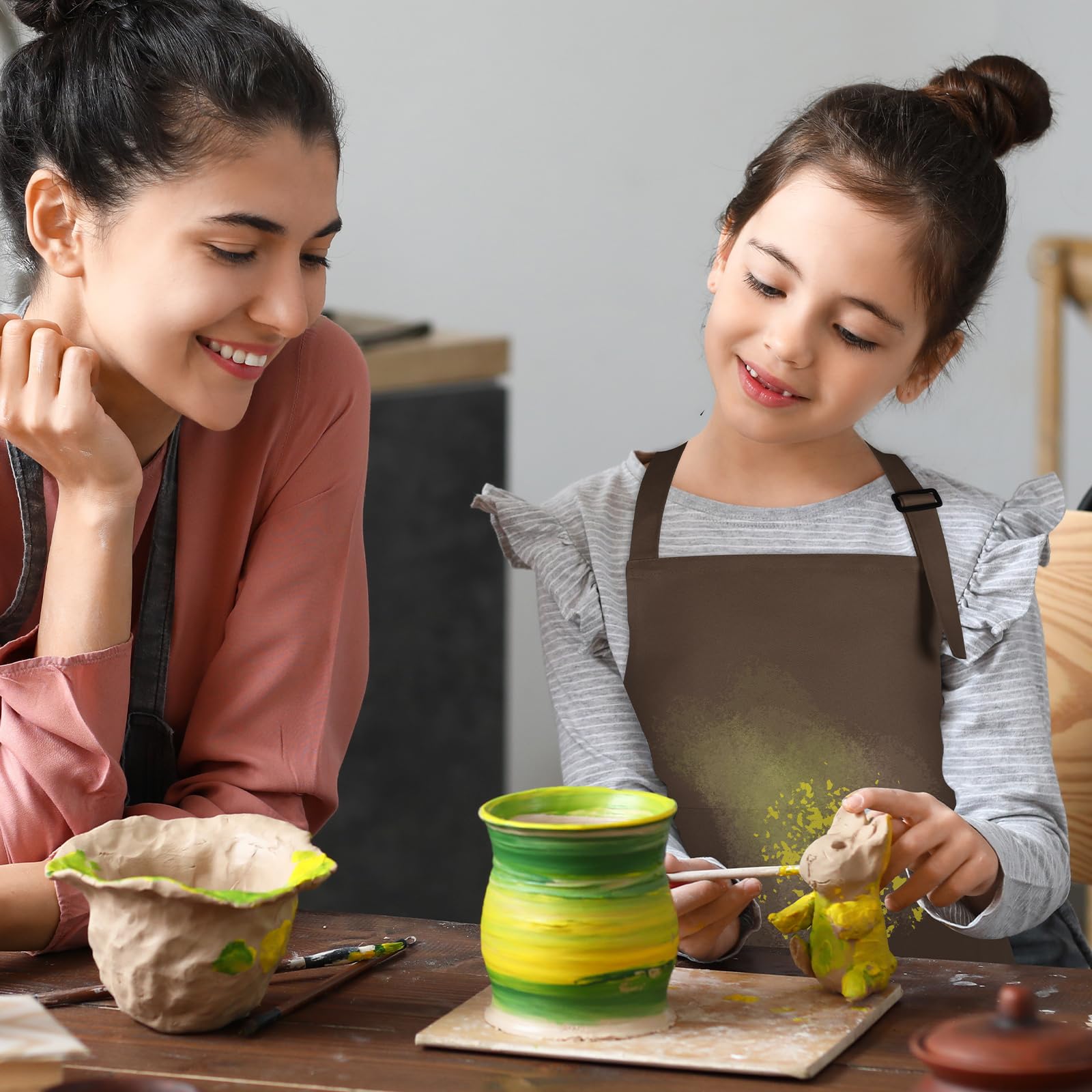 BOUBONI bulk kit supports group projects with colorful aprons.