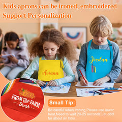 BOUBONI stain-resistant polyester apron helps keep clothes cleaner during crafts.