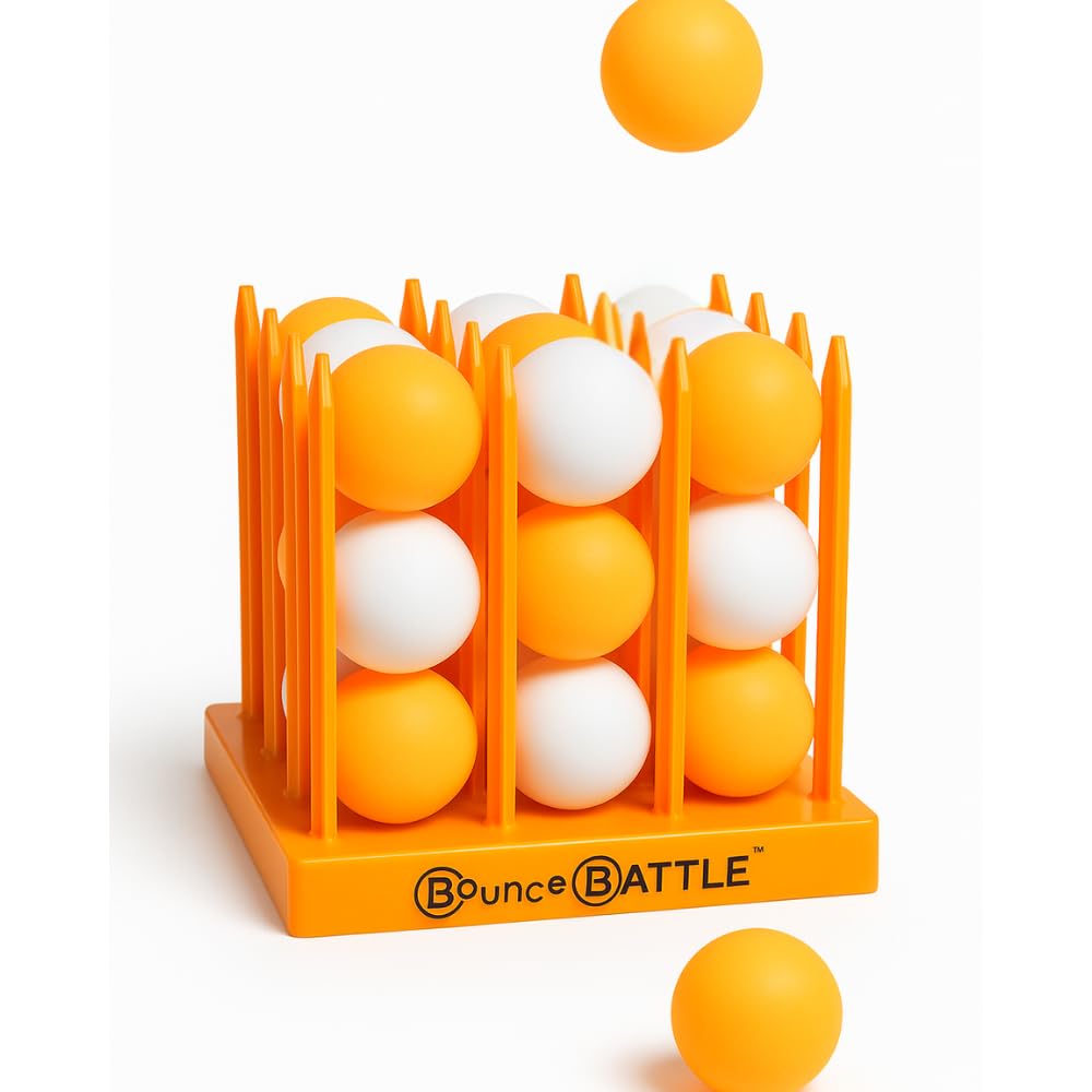 Bounce Battle Marbled Edition balls in bright motion for fast rounds