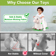 Bouncy Pals Sheep Hopper offers kid-friendly grip and stable bouncing