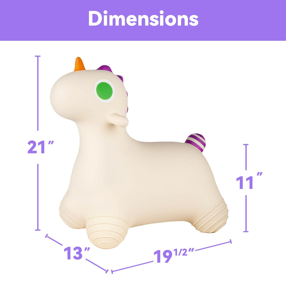 Bouncy Pals Unicorn Hopper makes a charming gift for toddlers and growing bouncers