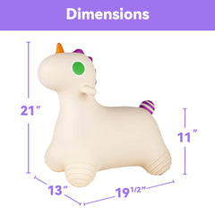 Bouncy Pals Unicorn Hopper makes a charming gift for toddlers and growing bouncers