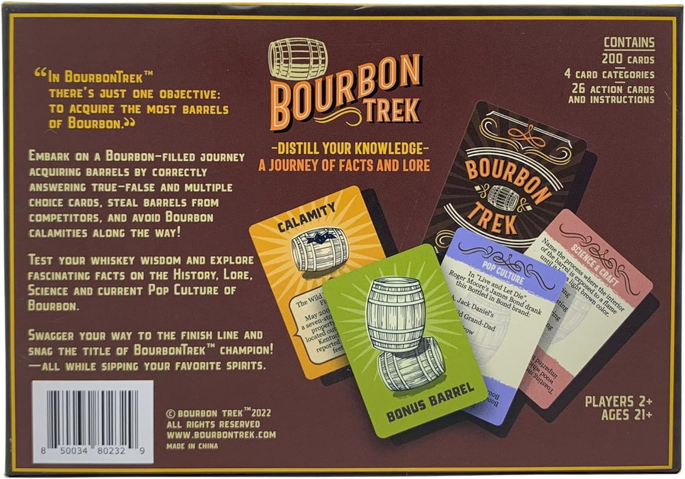 BourbonTrek cards and components on table, sparks conversation.