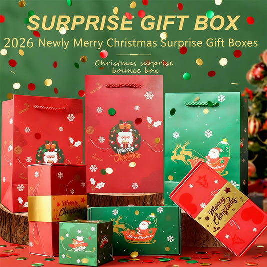 BOVVSKY cash explosion box red open, reveals a surprise inside for festive unboxing.