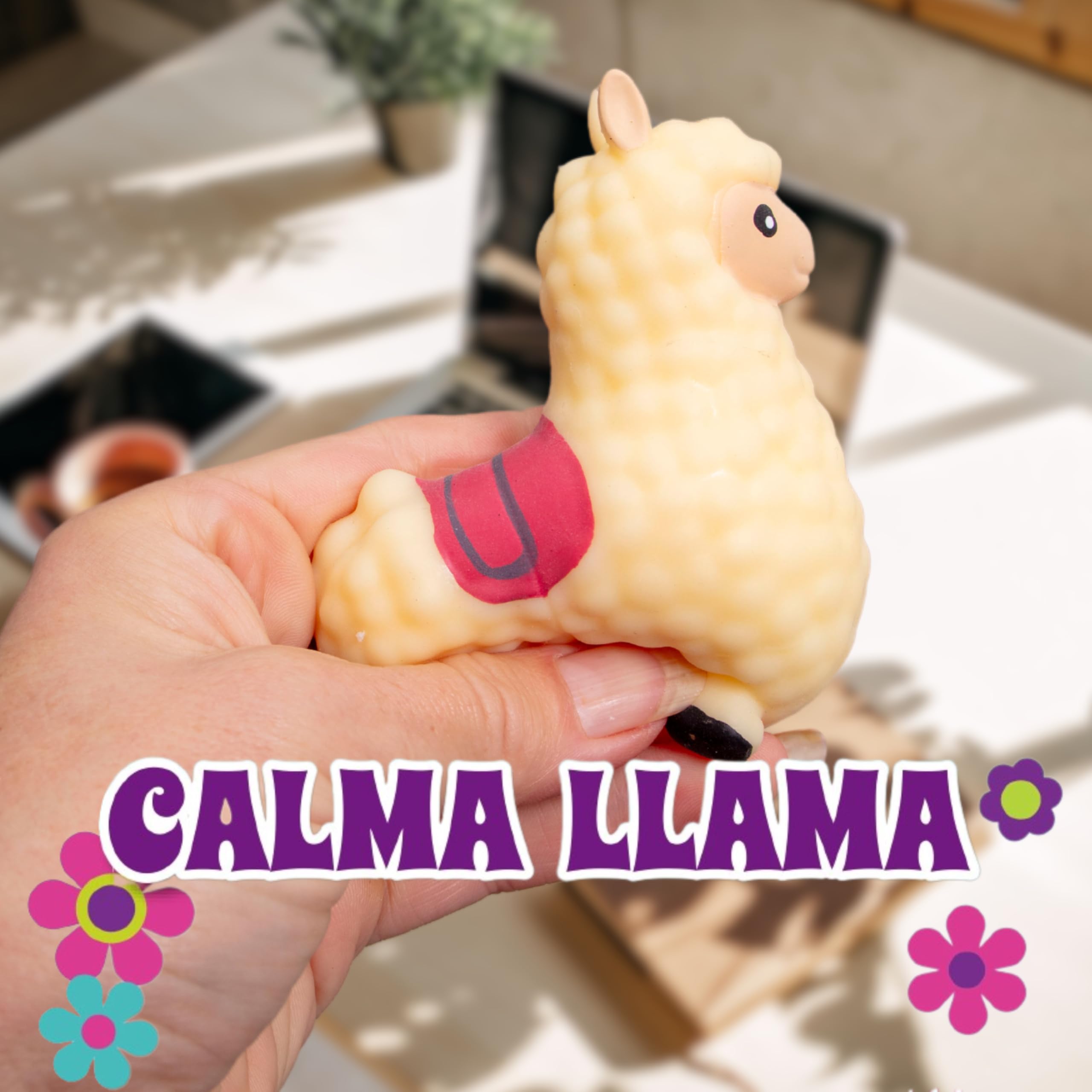 Boxer Gifts Calma Llama packaging gift-ready promoting stocking stuffer appeal.
