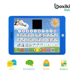 Boxiki Kids bilingual letters keypad emphasizing spelling practice.