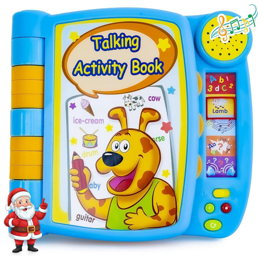 Boxiki Kids Talking Activity Book cover inviting early language exploration