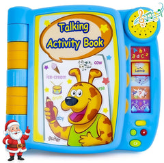 Boxiki Kids Talking Activity Book cover inviting early language exploration