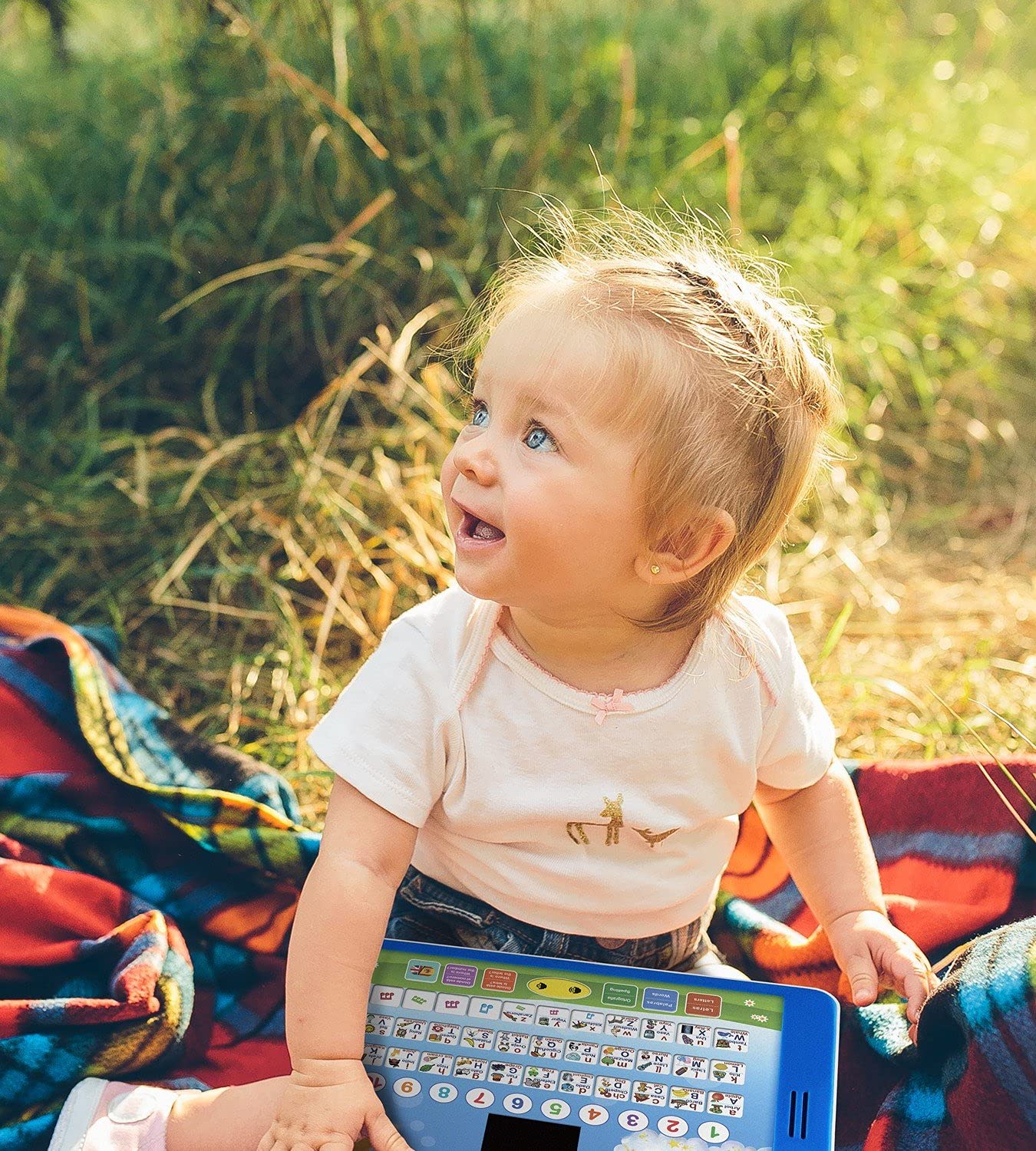 Boxiki Kids travel-friendly toddler tablet ready for car trips.