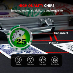 Boyzhood chips 11.5g with iron core feel substantial and professional.