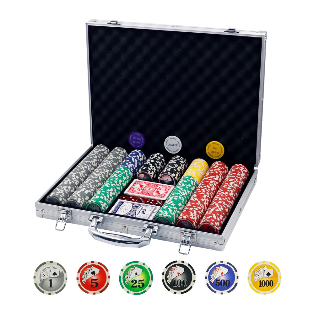 Boyzhood poker chips 500pcs for a premium home game experience.