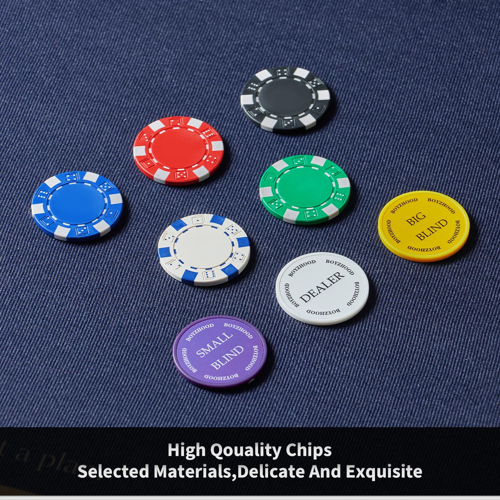 Boyzhood Texas Hold'em setup for casual or tournament nights