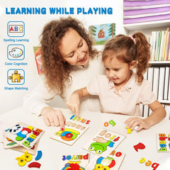 BOZE SUPOD frog puzzle fosters concentration and imaginative play.