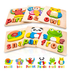 BOZE SUPOD toddler panda puzzle supports early literacy and fine motor skills.