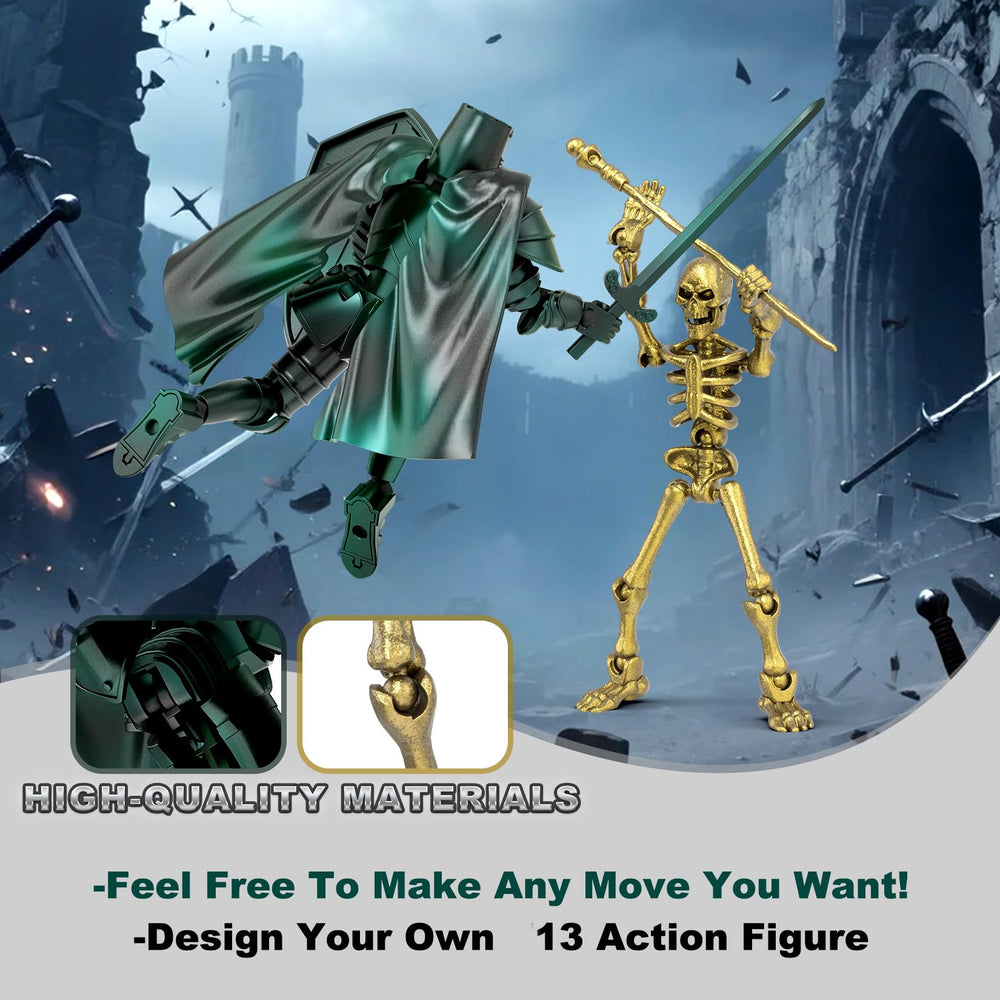 BOZOBO multi-joint poseability enables dynamic action scenes.