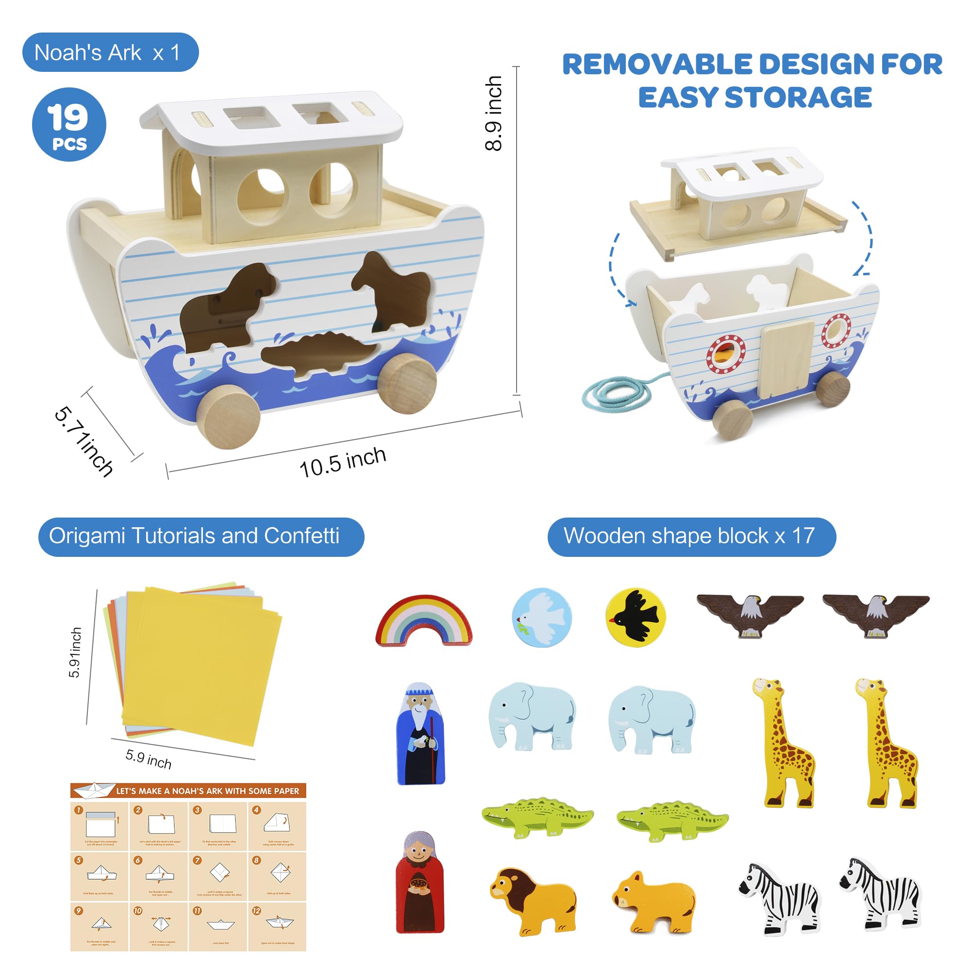 bpmfkid Noah's Ark makes a thoughtful baptism or christening gift.