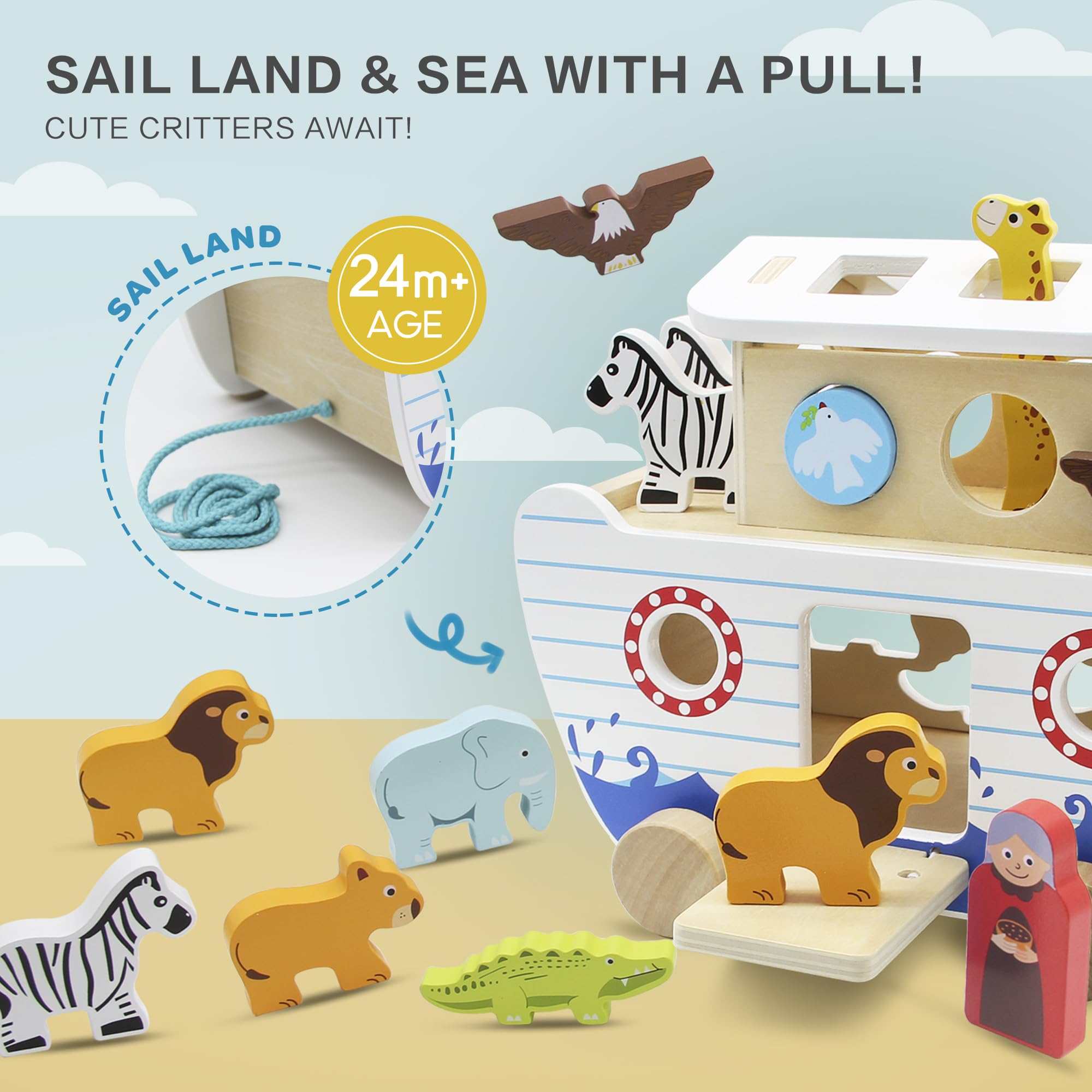 bpmfkid Noah's Ark origami paper included for crafting animals and boats.