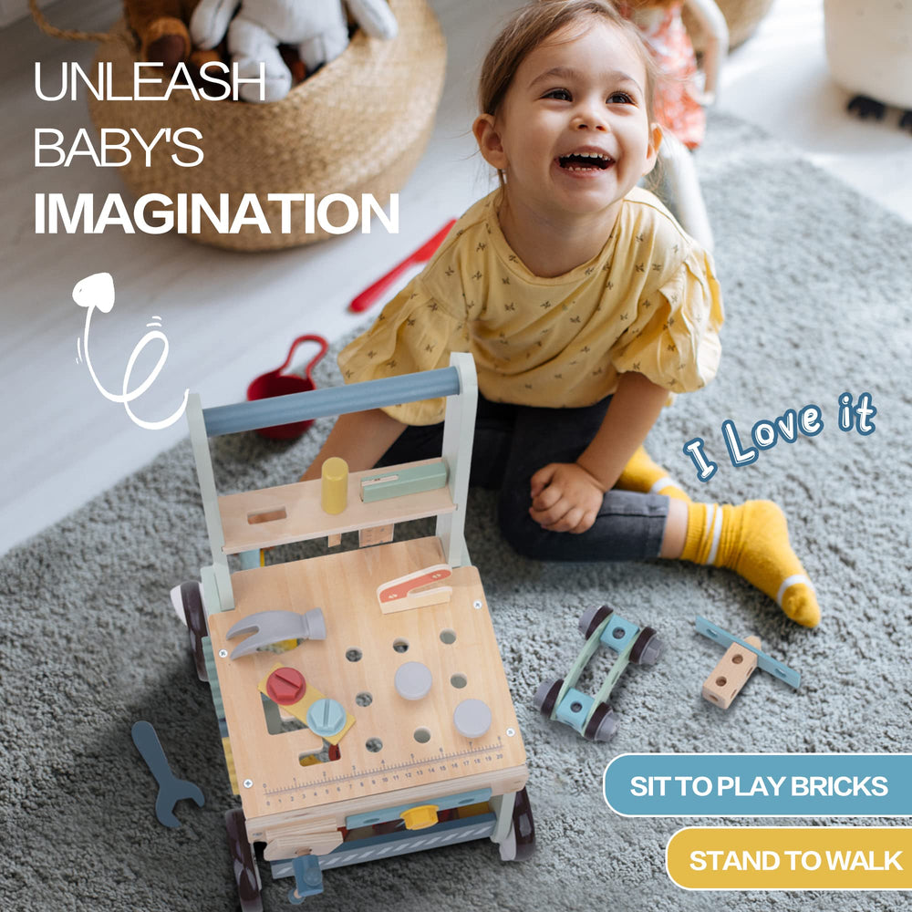 Bpmfkid push walker tool toy close-up for imaginative play.