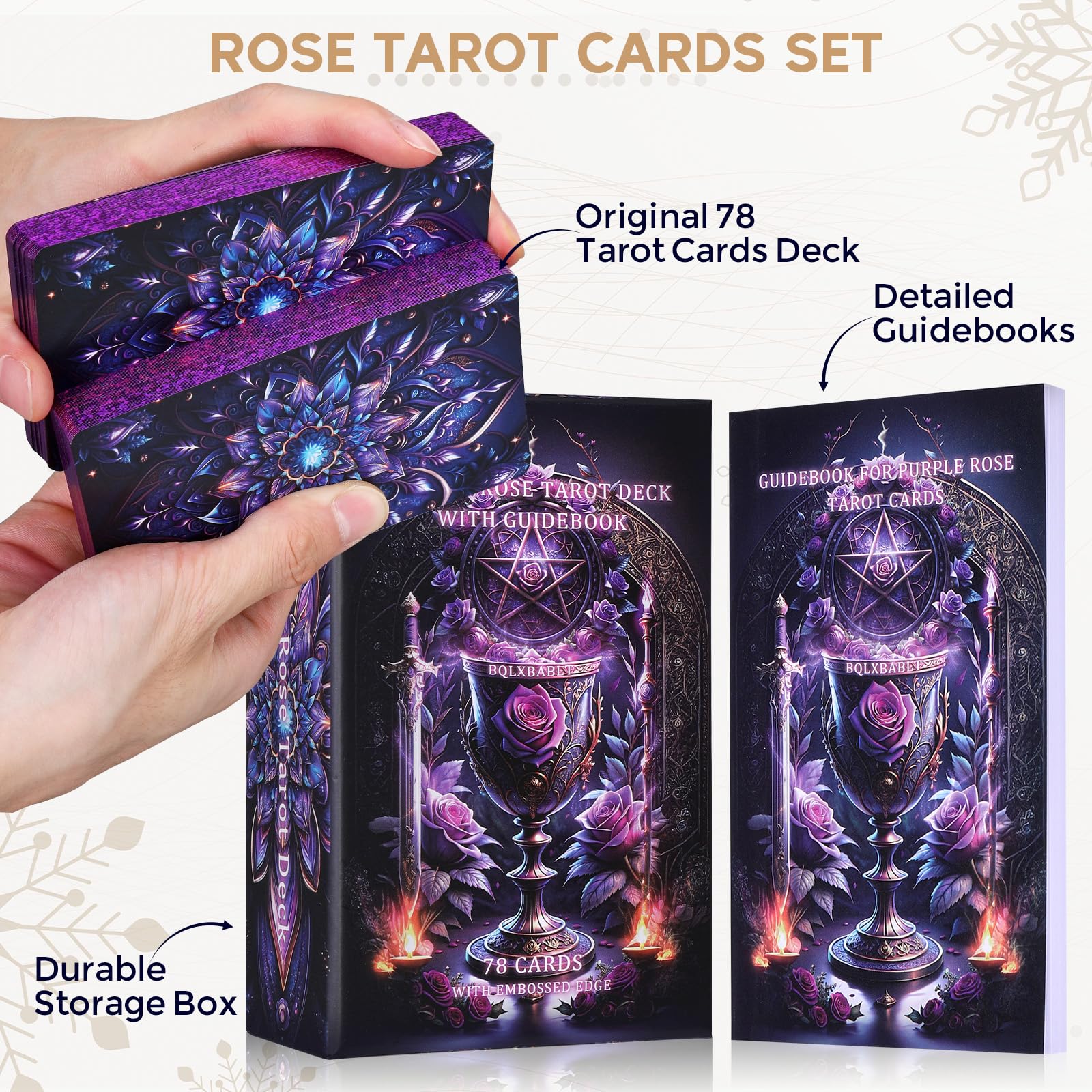 BQLXBABLT 400gsm tarot cards deliver durable, high-definition readings.