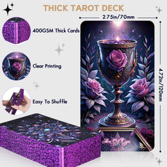 BQLXBABLT storage box with rose motifs keeps cards organized.