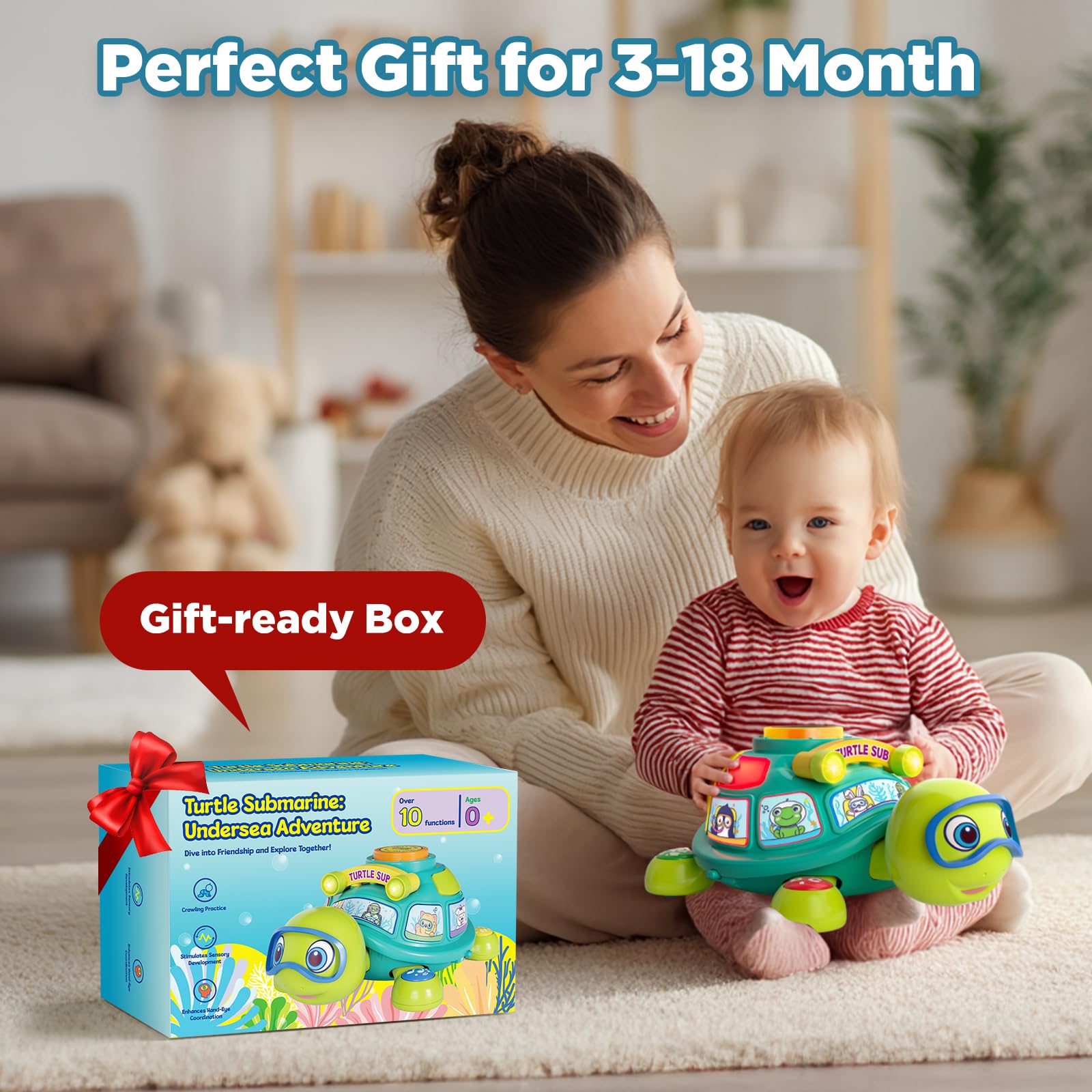 Gift-ready packaging from BQU for 6-12 month olds.
