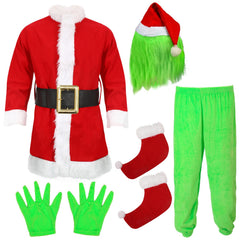 brableewear Christmas Green Giant Monster Costume full head mask for immersive holiday fun