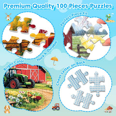 Bractowa Beach Resort 100-piece puzzle offers sunny imagery for engaging, screen-free time
