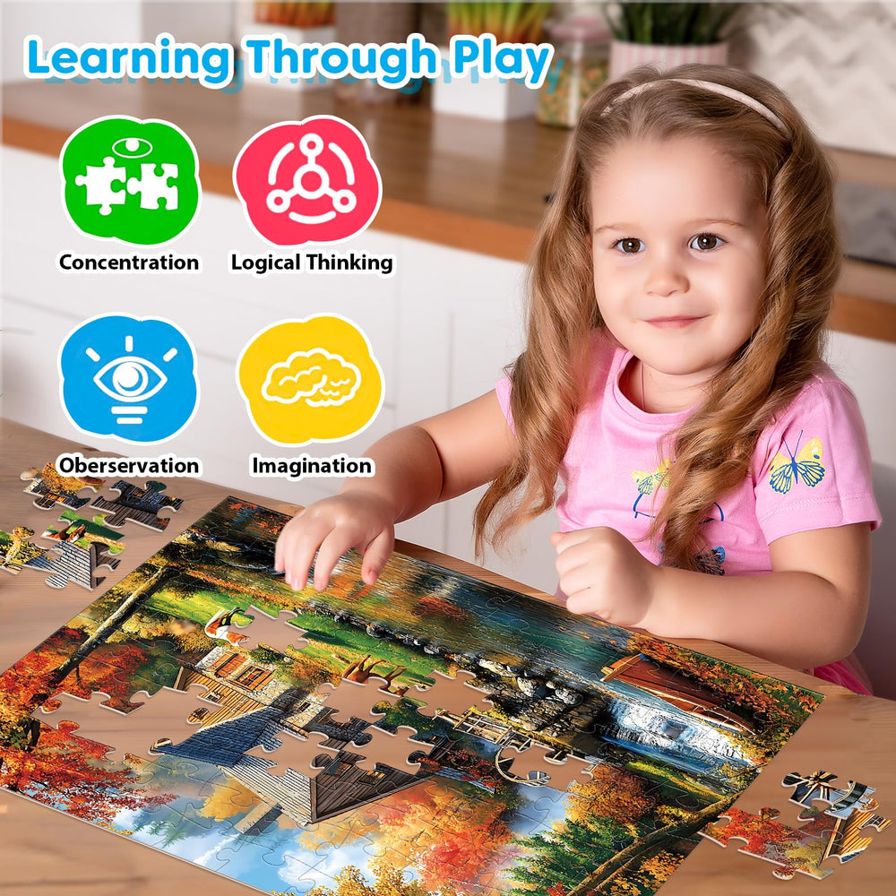 Bractowa Large-piece puzzle for seniors easy to grip and assemble
