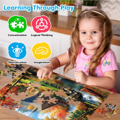 Bractowa Large-piece puzzle for seniors easy to grip and assemble