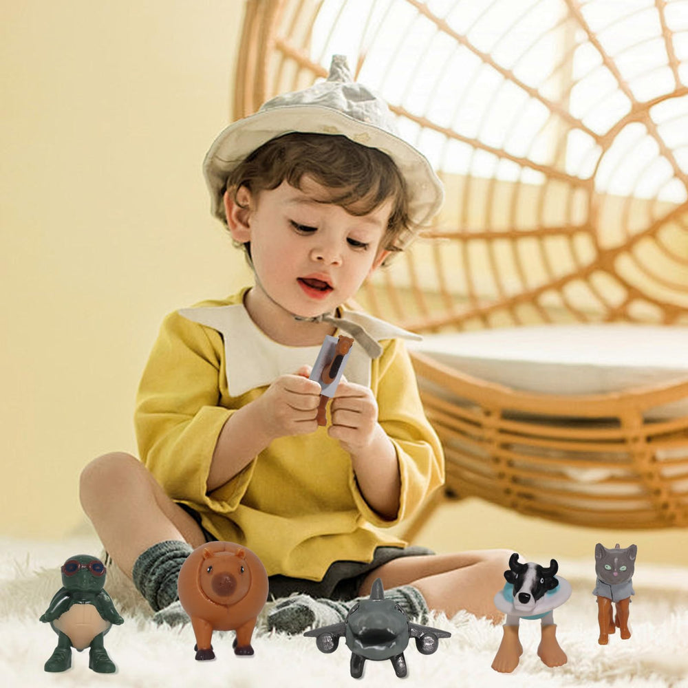 Brainrot desk decor set helps organize a mini figures display.