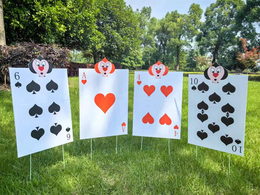BRALEO Queen's Soldiers yard sign assembly enhances outdoor lawn display.