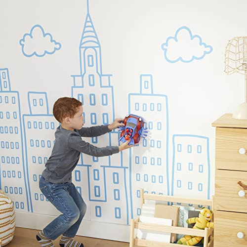 Bright Marvel branding invites collectability and pretend play.