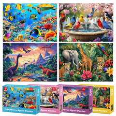 BraniacBits dogs puzzle; vibrant pieces help maintain concentration during play