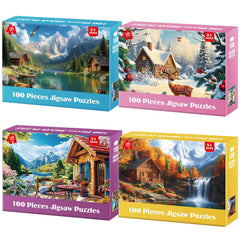 BraniacBits spring scene puzzle, vibrant colors for engaging play