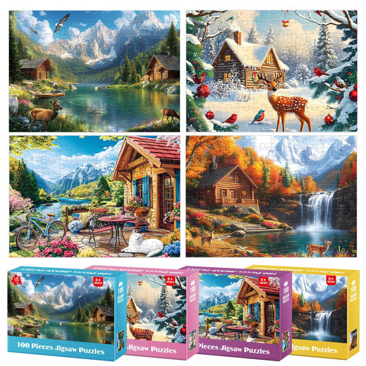 BraniacBits summer scene puzzle, large pieces for easy grip