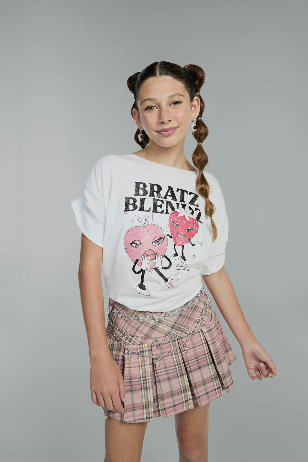 Bratz hair in high pigtails for playful styling