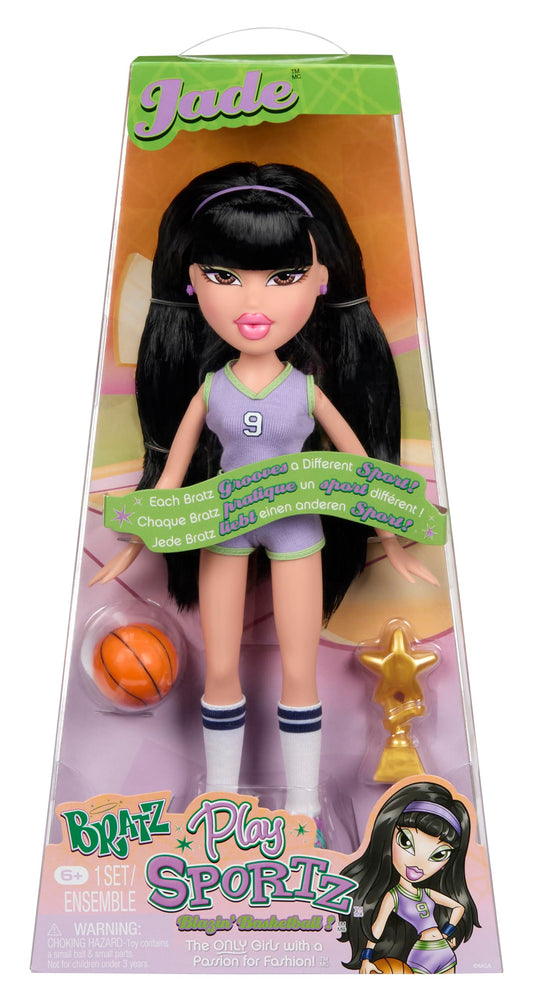 Bratz Play Sportz Jade doll on court ready for imaginative play and victories